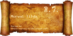 Murvai Tilda névjegykártya
